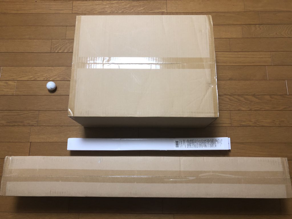 ライザップゴルフ練習キットダンボール